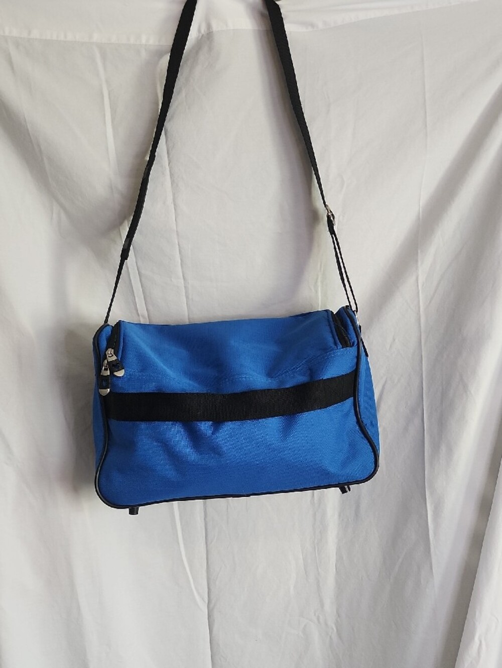 Disney Mickey Mouse Blue Crossbody Travel Bag with Embroidered Logo - Picture 6 of 10